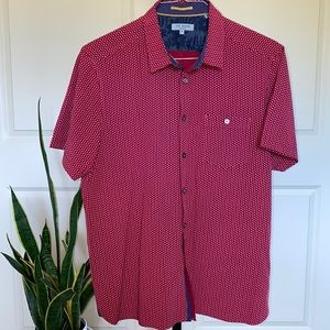 COPY - Ted Baker size 5 red rose printed shirt